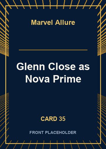 Glenn Close as Nova Prime front artwork