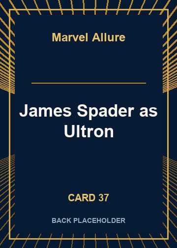 James Spader as Ultron back card image