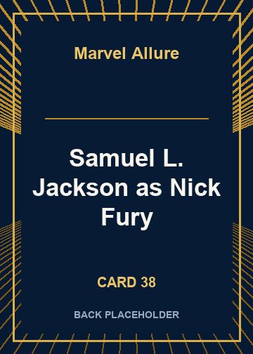 Samuel L. Jackson as Nick Fury back card image