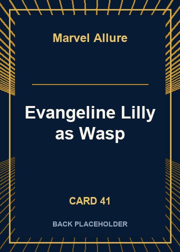 Evangeline Lilly as Wasp back card image
