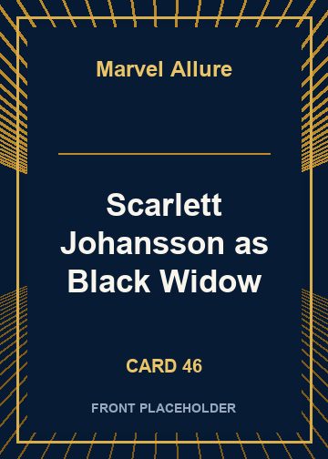 Scarlett Johansson as Black Widow card thumbnail