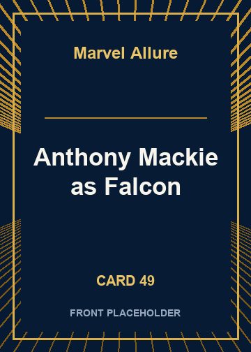 Anthony Mackie as Falcon card thumbnail