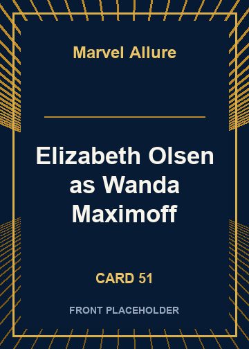Elizabeth Olsen as Wanda Maximoff card thumbnail