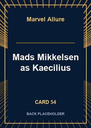 Mads Mikkelsen as Kaecilius back card image