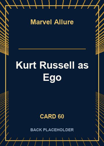 Kurt Russell as Ego back card image