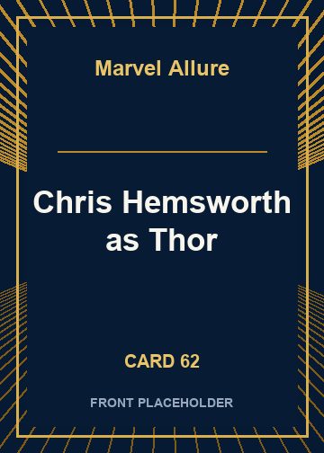 Chris Hemsworth as Thor card thumbnail