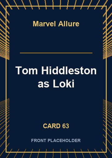 Tom Hiddleston as Loki card thumbnail