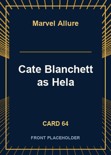 Cate Blanchett as Hela card thumbnail