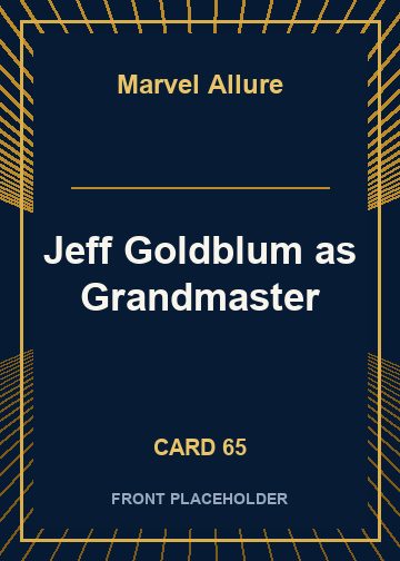 Jeff Goldblum as Grandmaster card thumbnail