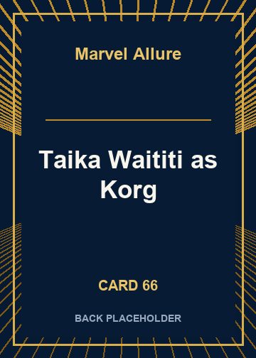 Taika Waititi as Korg back card image