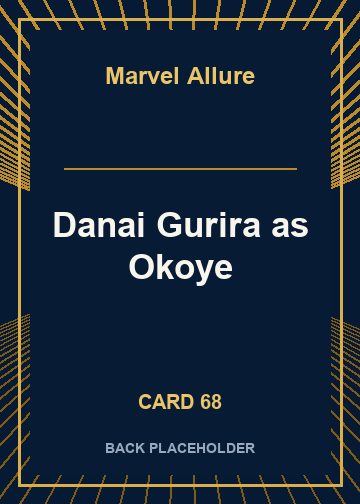 Danai Gurira as Okoye back card image