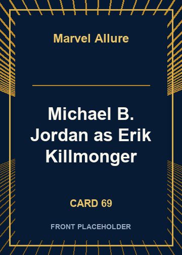 Michael B. Jordan as Erik Killmonger card thumbnail