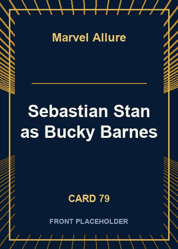 Sebastian Stan as Bucky Barnes card thumbnail