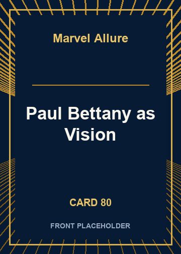 Paul Bettany as Vision card thumbnail