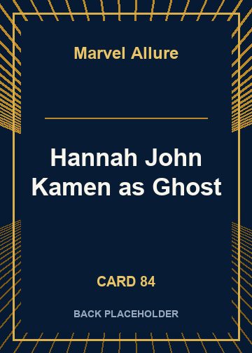 Hannah John Kamen as Ghost back card image