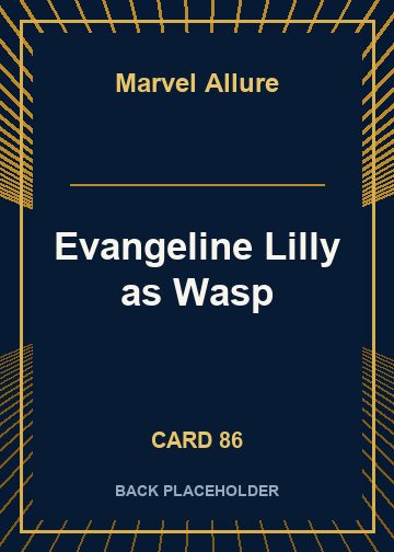 Evangeline Lilly as Wasp back card image
