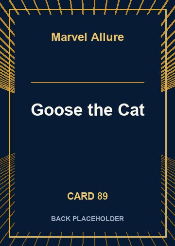 Goose the Cat back card image