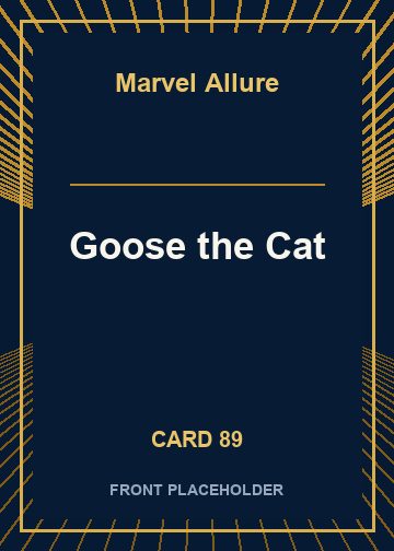 Goose the Cat front card image