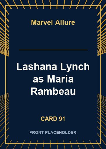 Lashana Lynch as Maria Rambeau card thumbnail