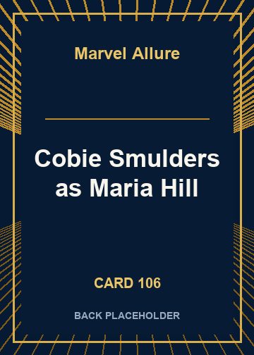 Cobie Smulders as Maria Hill back card image