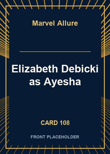 Elizabeth Debicki as Ayesha card thumbnail
