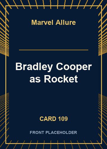 Bradley Cooper as Rocket front card image