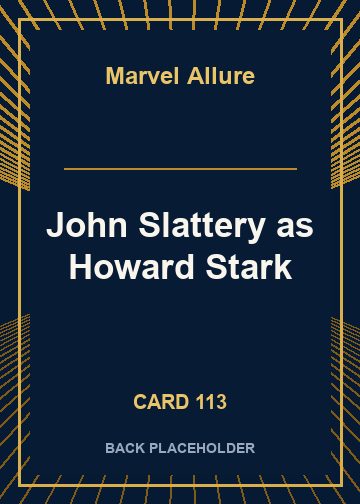 John Slattery as Howard Stark back card image