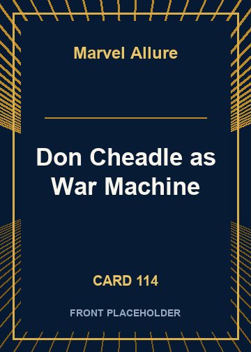 Don Cheadle as War Machine front card image