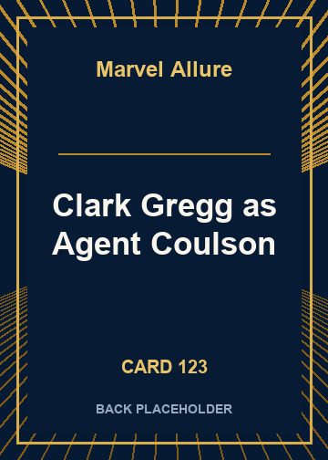 Clark Gregg as Agent Coulson back card image