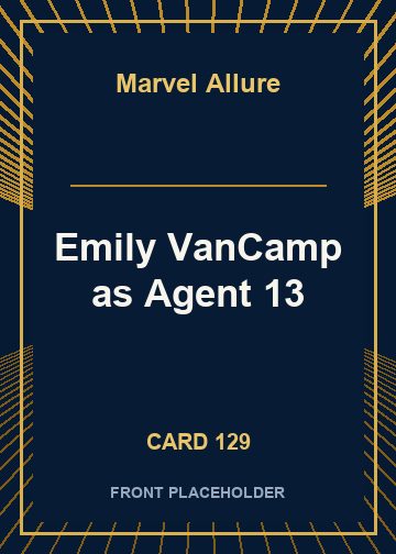 Emily VanCamp as Agent 13 front card image