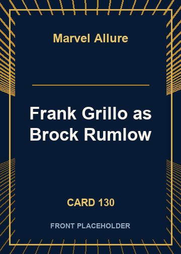 Frank Grillo as Brock Rumlow front card image