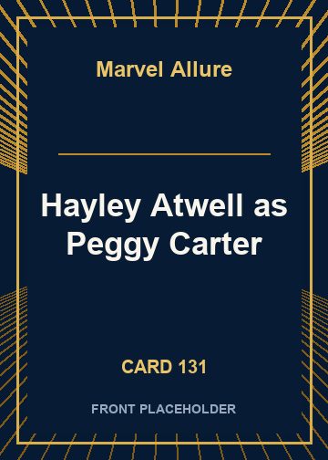 Hayley Atwell as Peggy Carter card thumbnail