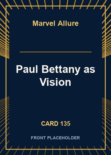 Paul Bettany as Vision card thumbnail