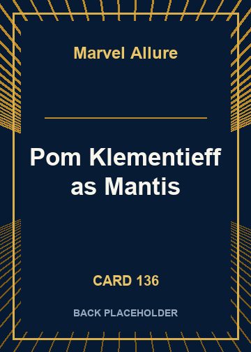 Pom Klementieff as Mantis back card image