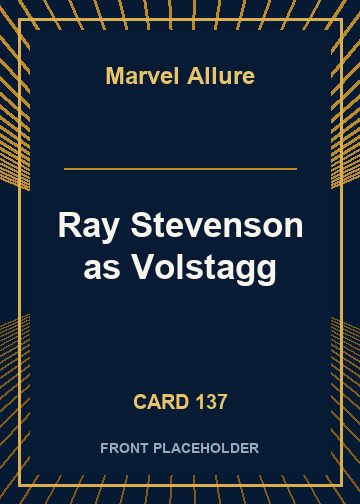 Ray Stevenson as Volstagg card thumbnail