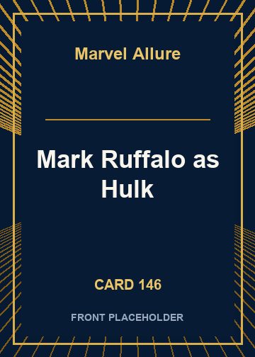 Mark Ruffalo as Hulk card thumbnail