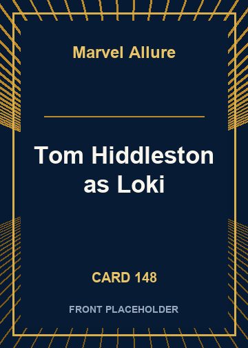 Tom Hiddleston as Loki card thumbnail
