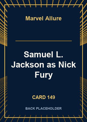Samuel L. Jackson as Nick Fury back card image