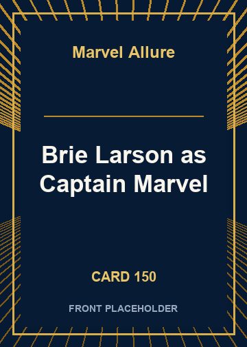 Brie Larson as Captain Marvel card thumbnail