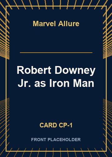 Robert Downey Jr. as Iron Man card thumbnail