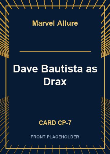 Dave Bautista as Drax card thumbnail