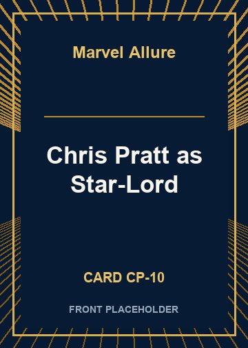 Chris Pratt as Star-Lord card thumbnail