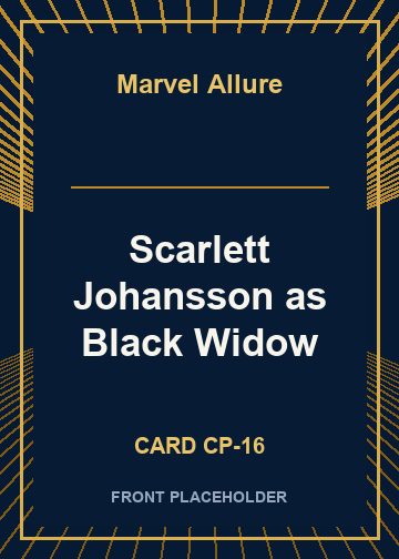 Scarlett Johansson as Black Widow card thumbnail