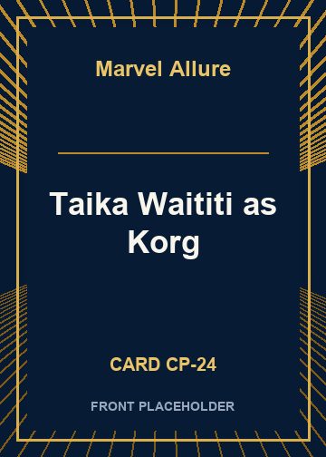 Taika Waititi as Korg card thumbnail