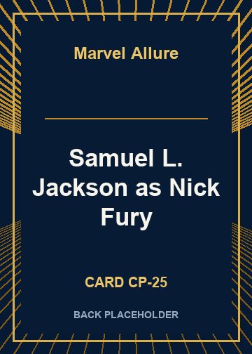 Samuel L. Jackson as Nick Fury back card image