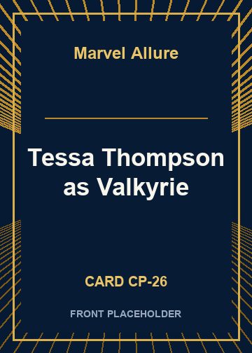 Tessa Thompson as Valkyrie card thumbnail