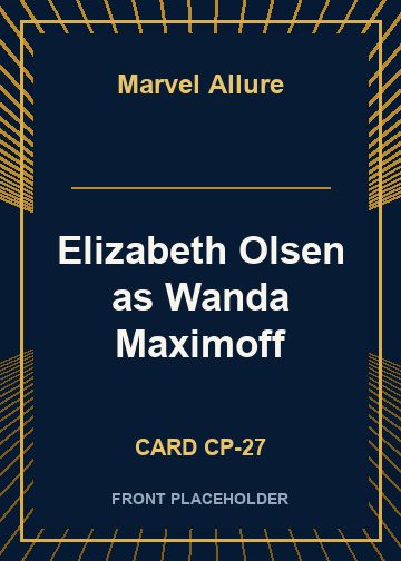Elizabeth Olsen as Wanda Maximoff card thumbnail