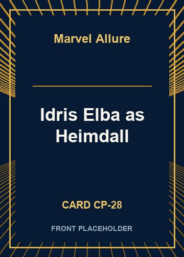 Idris Elba as Heimdall card thumbnail
