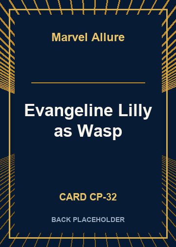 Evangeline Lilly as Wasp back card image