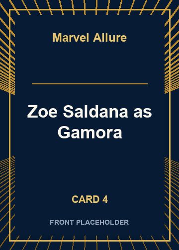 Zoe Saldana as Gamora card thumbnail